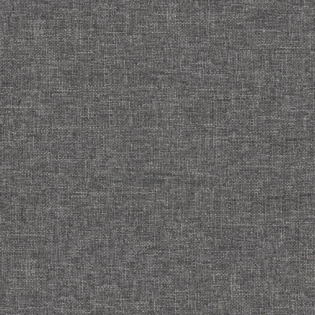 Taburet, gri deschis, 60x60x39 cm, textil si piele ecologica Gri deschis