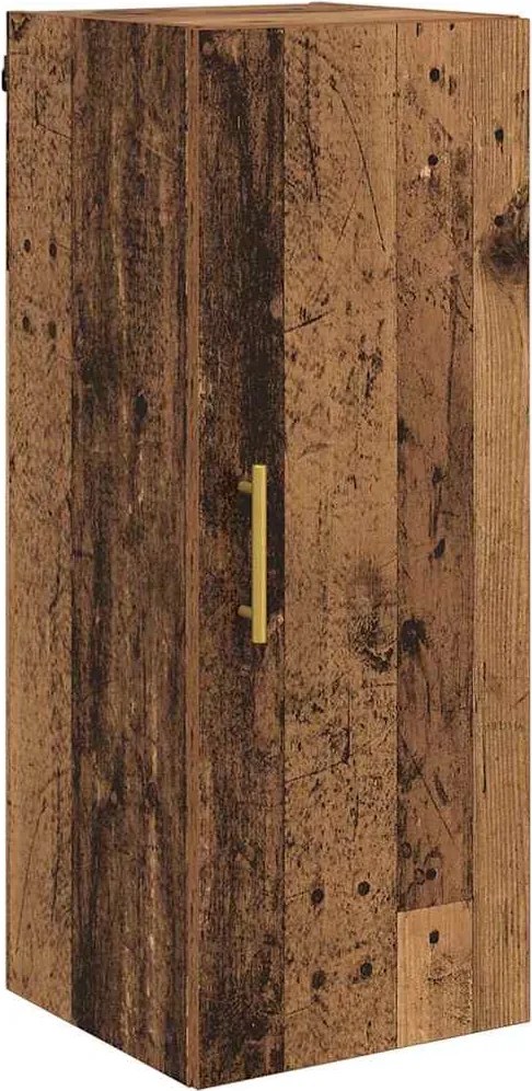 vidaXL Dulap montat pe perete Lemn Vechi 34,5 x 34 x 90 cm