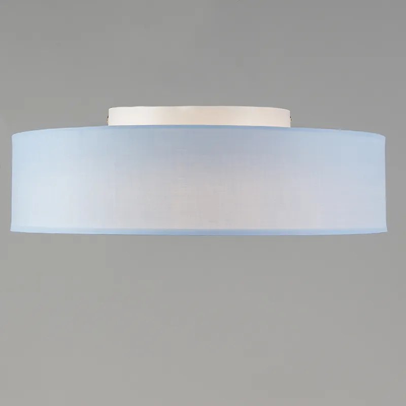 Plafoniera albastră 40 cm cu LED inclus - Drum LED