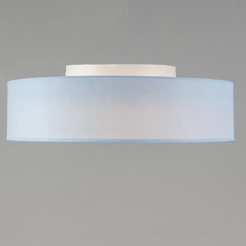 Plafoniera albastră 40 cm cu LED inclus - Drum LED