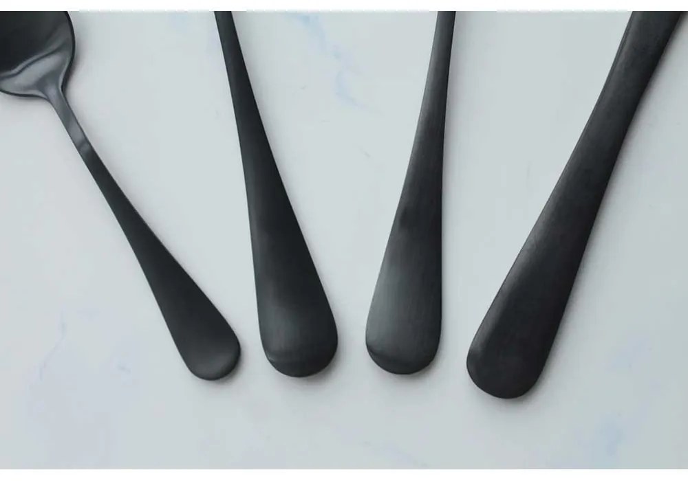 SET TACAMURI INOX, 24 PIESE, FINISAJ NEGRU MAT