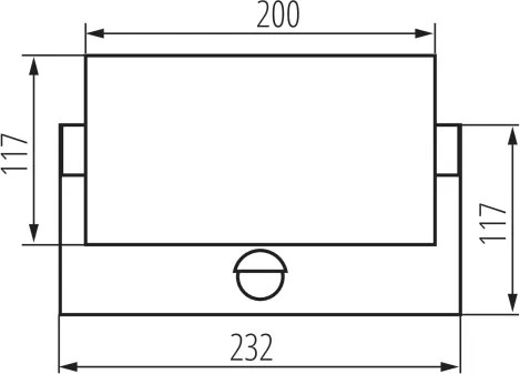Kanlux 45819 - XERTO Lampă LED de perete pentru exterior cu senzor, 20 W, 230 V, IP44, neagră