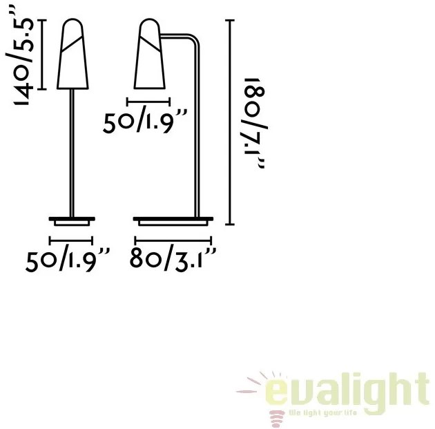 Veioza LED design modern minimalist LAO alb 29048