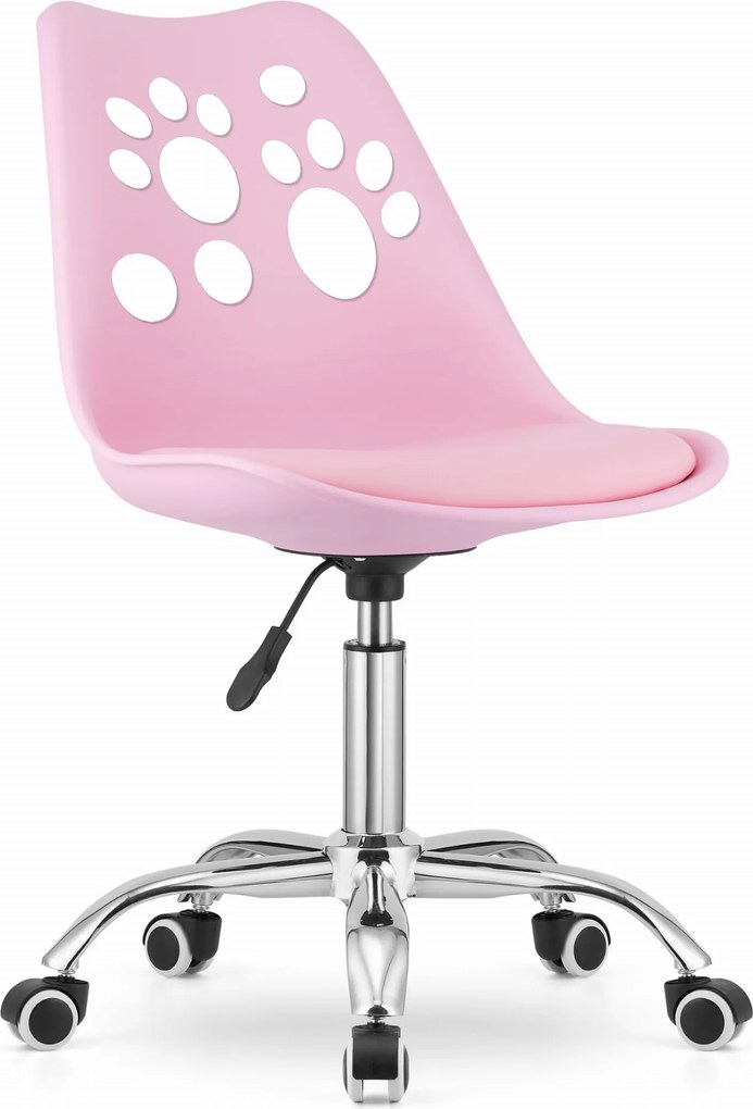 OFERTA Scaun de birou roz PRINT II. calitate superioara