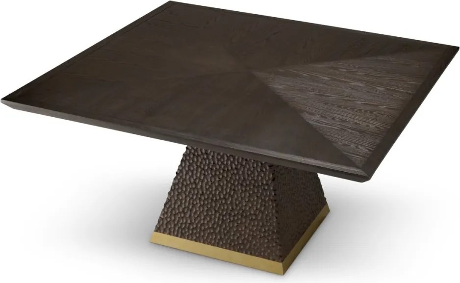 Masa dining design LUX Rexton 150x150cm, Ebony oak veneer