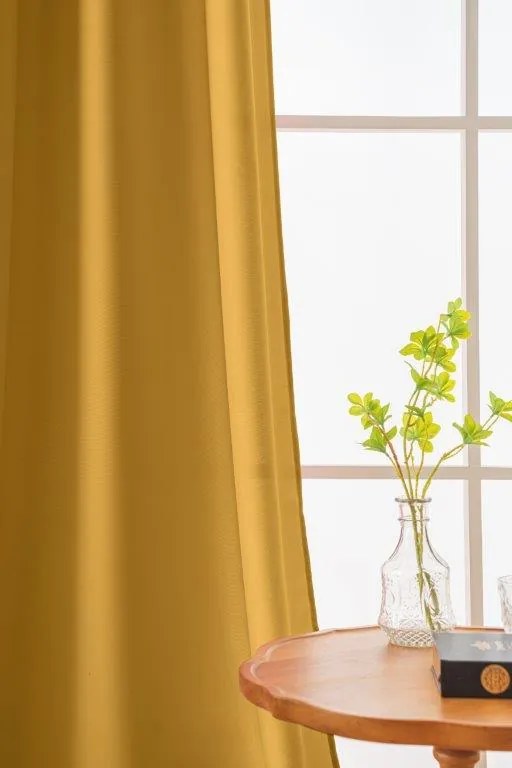 Draperie mustar cu rejansa OXFORD 140x250 cm