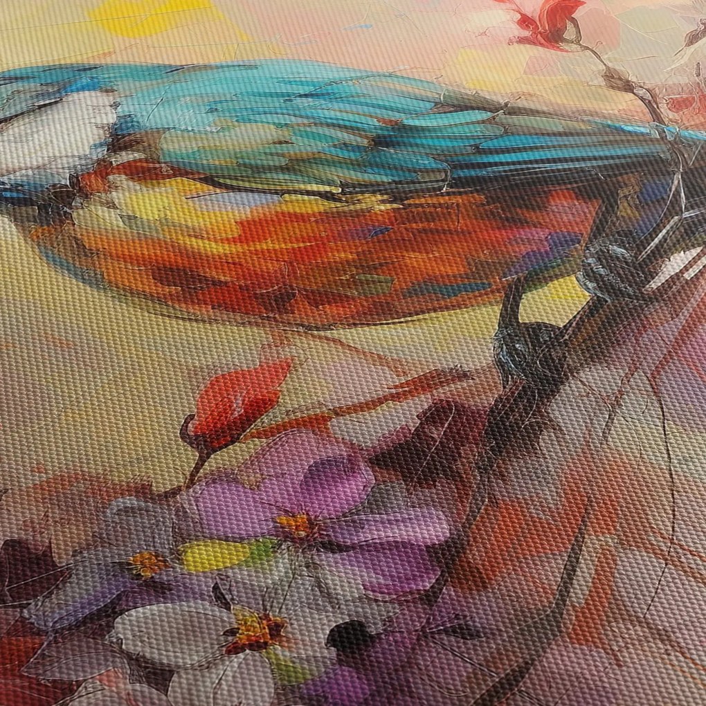 Tablou - Pictura de o pasăre (90x60 cm)