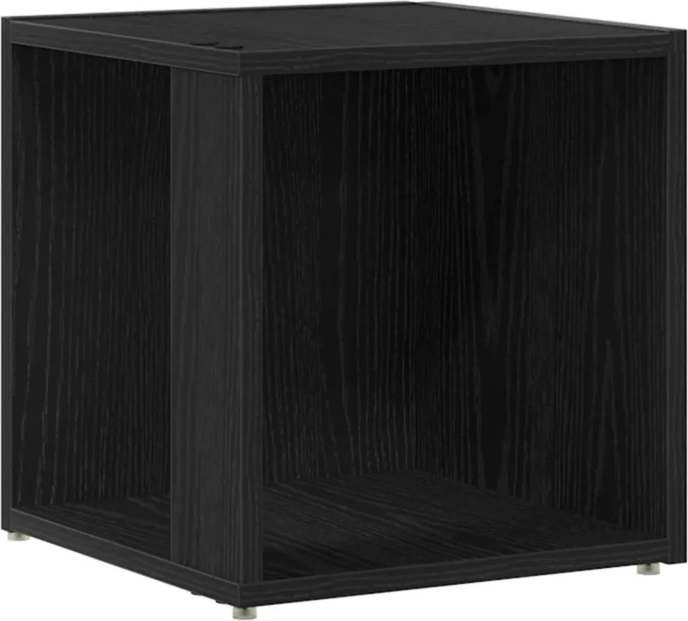 vidaXL Rafturi de colț Stejar Negru 33 x 33 x 34,5 cm Lemn compozit