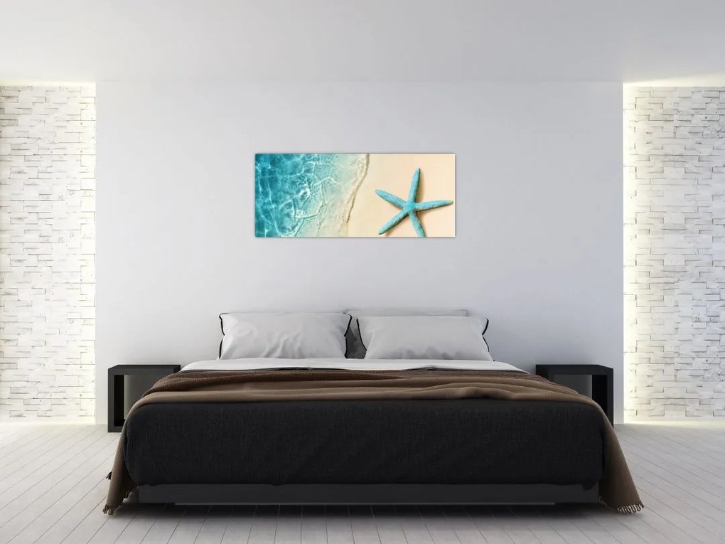 Tablou - Stea de mare pe plajă (120x50 cm)