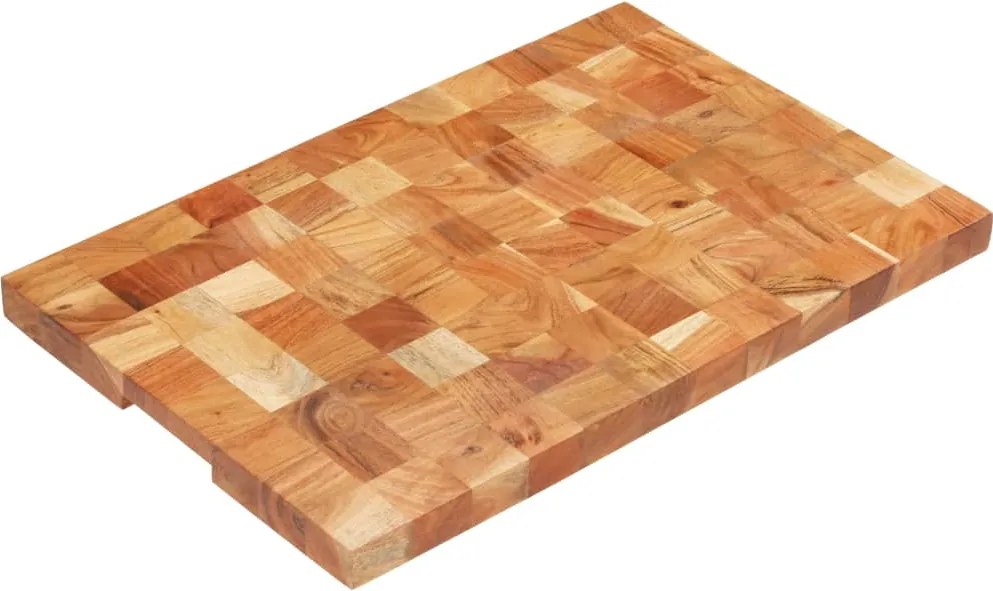 vidaXL Placă de tocat, 60 x 40 x 3,8 cm, lemn masiv de acacia