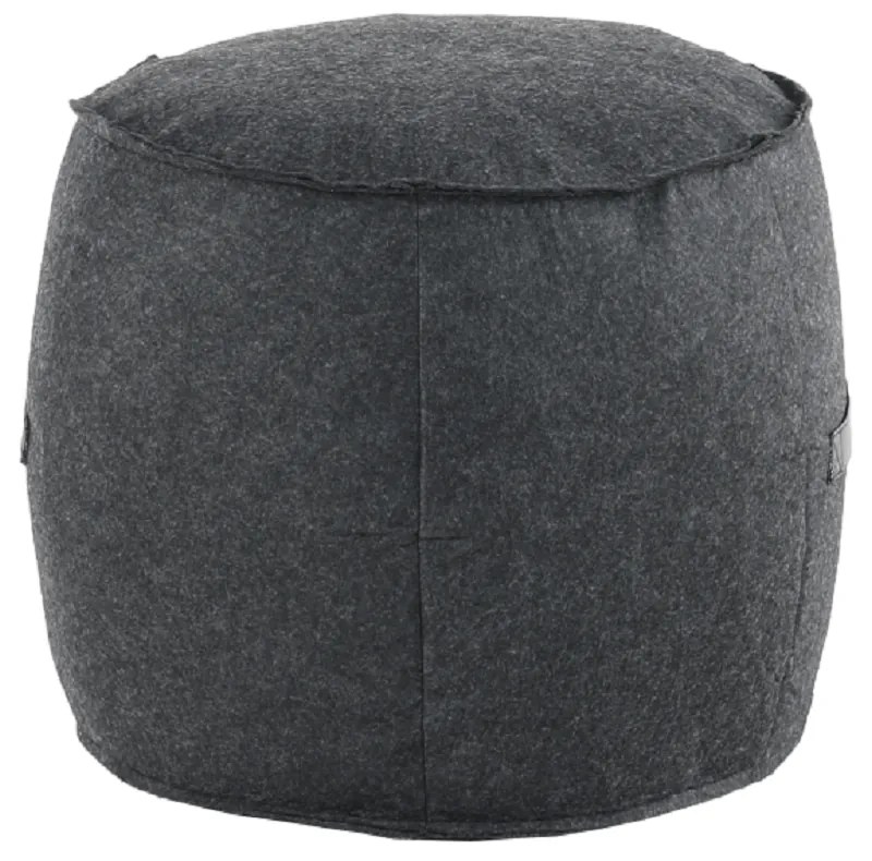 Taburet, material textil gri/maro, RAGIN