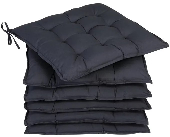 Deuba 6 x pernă Cozy - antracit