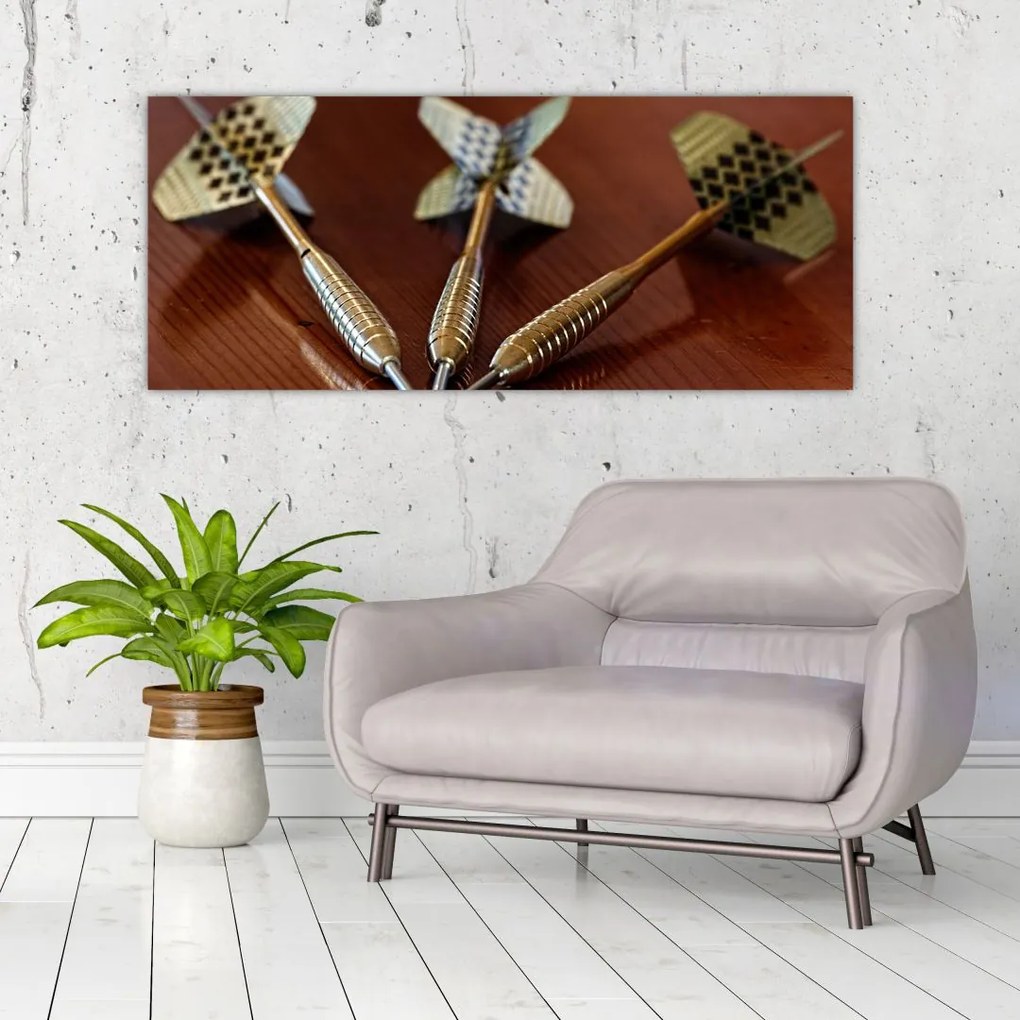 Tablou - cu trei măcieșe (120x50 cm)