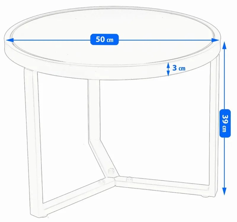 Set mobilier de grădină - 2 fotolii + masă