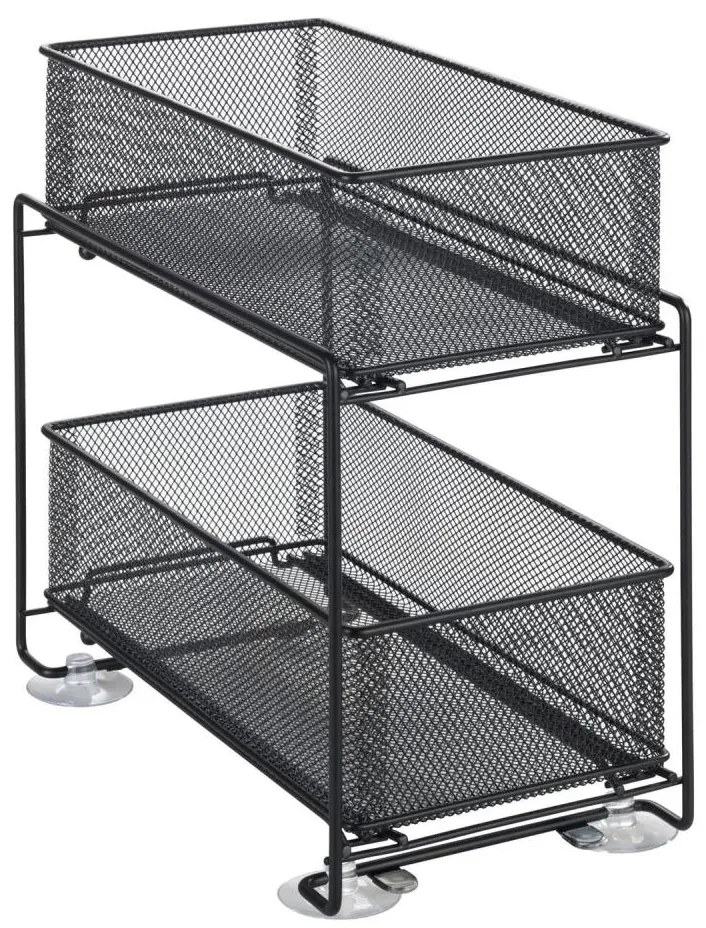 WENKO 69768800 - Suport pentru priză GIOMA 35 x 33,5 cm, negru