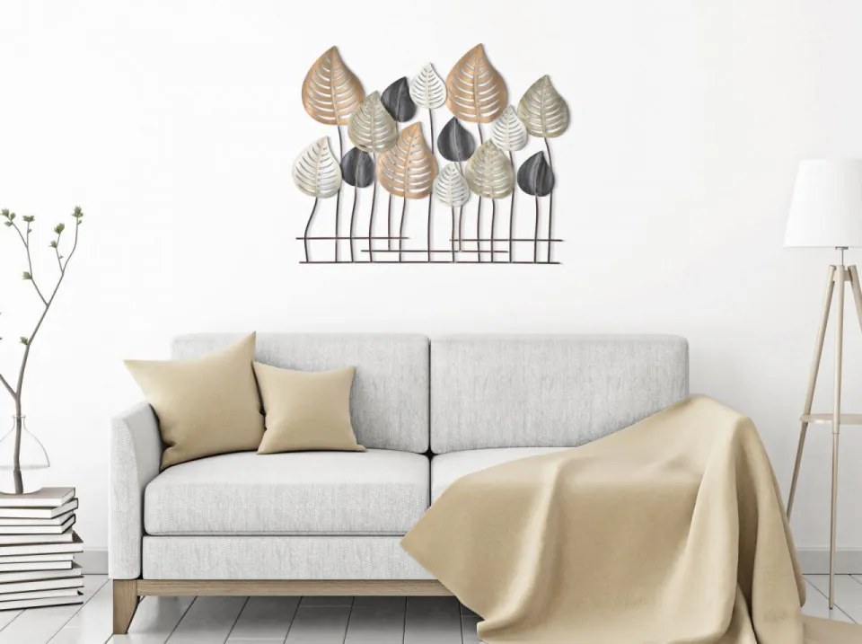 Panou decorativ multicolor din metal, 103,5x5x84 cm, Otip Mauro Ferretti