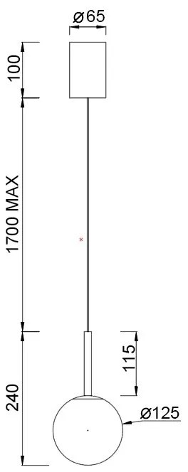 Pendul LED design modern PUEBLA auriu satinat MA-8888