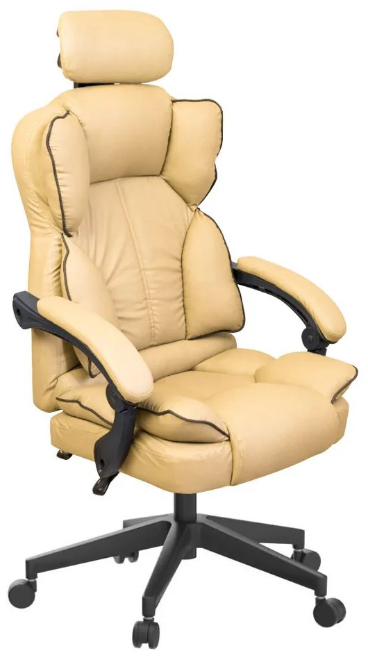 Scaun rotativ directorial Lux-bej