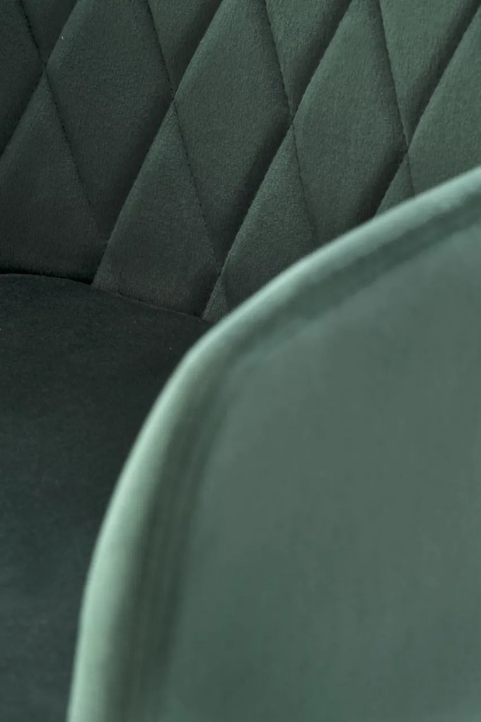 Scaun K558 velvet verde inchis