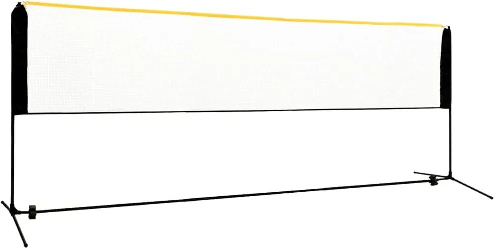 vidaXL Plasă de badminton reglabilă, 400x103x94-158 cm, metal