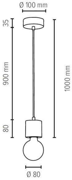 Lustră pe cablu Spot-Light 71689104 PINO 1xE27/60W/230V