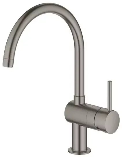 Baterie bucatarie Grohe Minta monocomanda antracit periat Hard Graphite