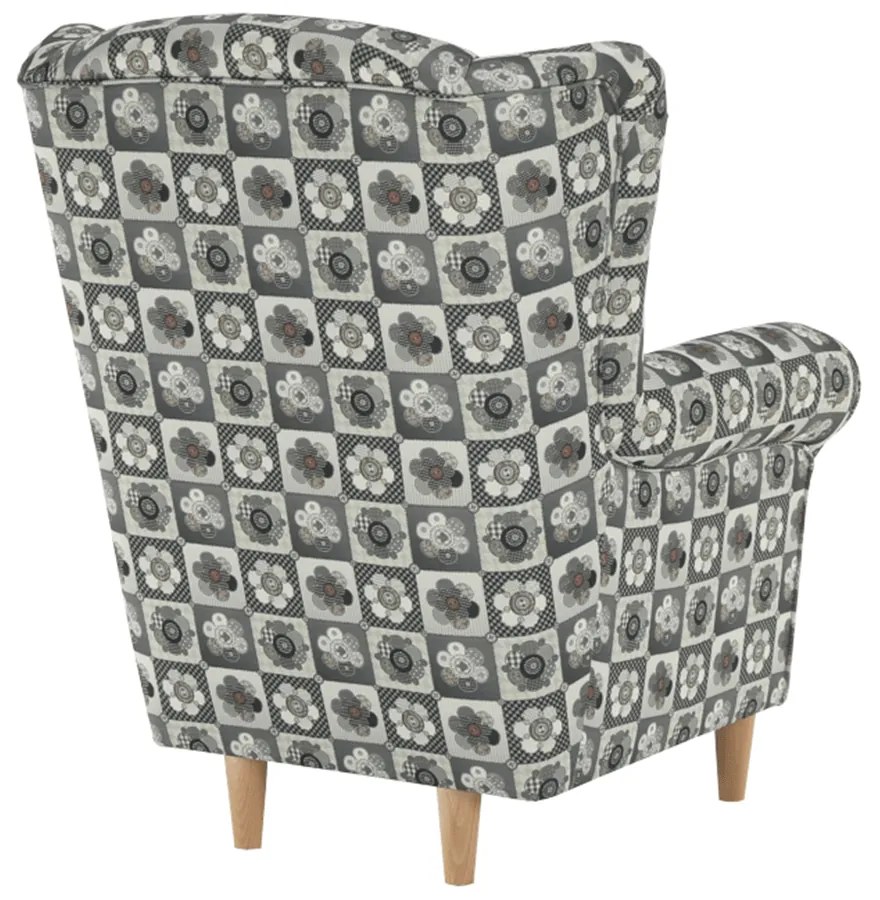 Fotoliu cu urechi Charlie patchwork N1. 788986
