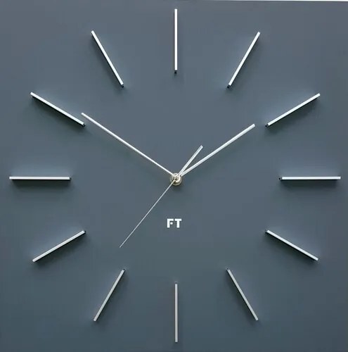 Ceas de perete design Future Time FT1010GY Square  grey, 40 cm