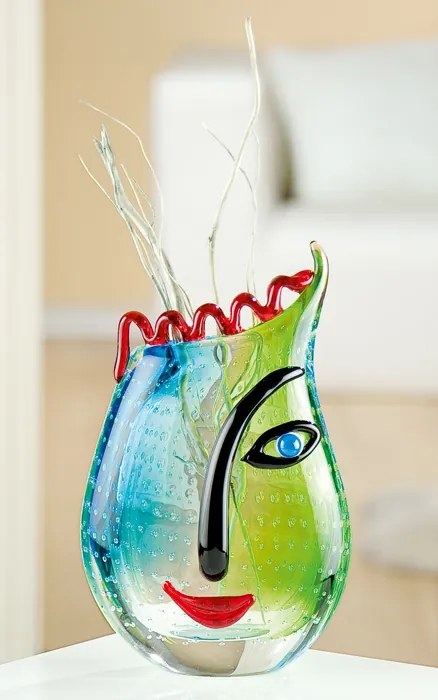 Vaza VERO, sticla, 17x9x28 cm
