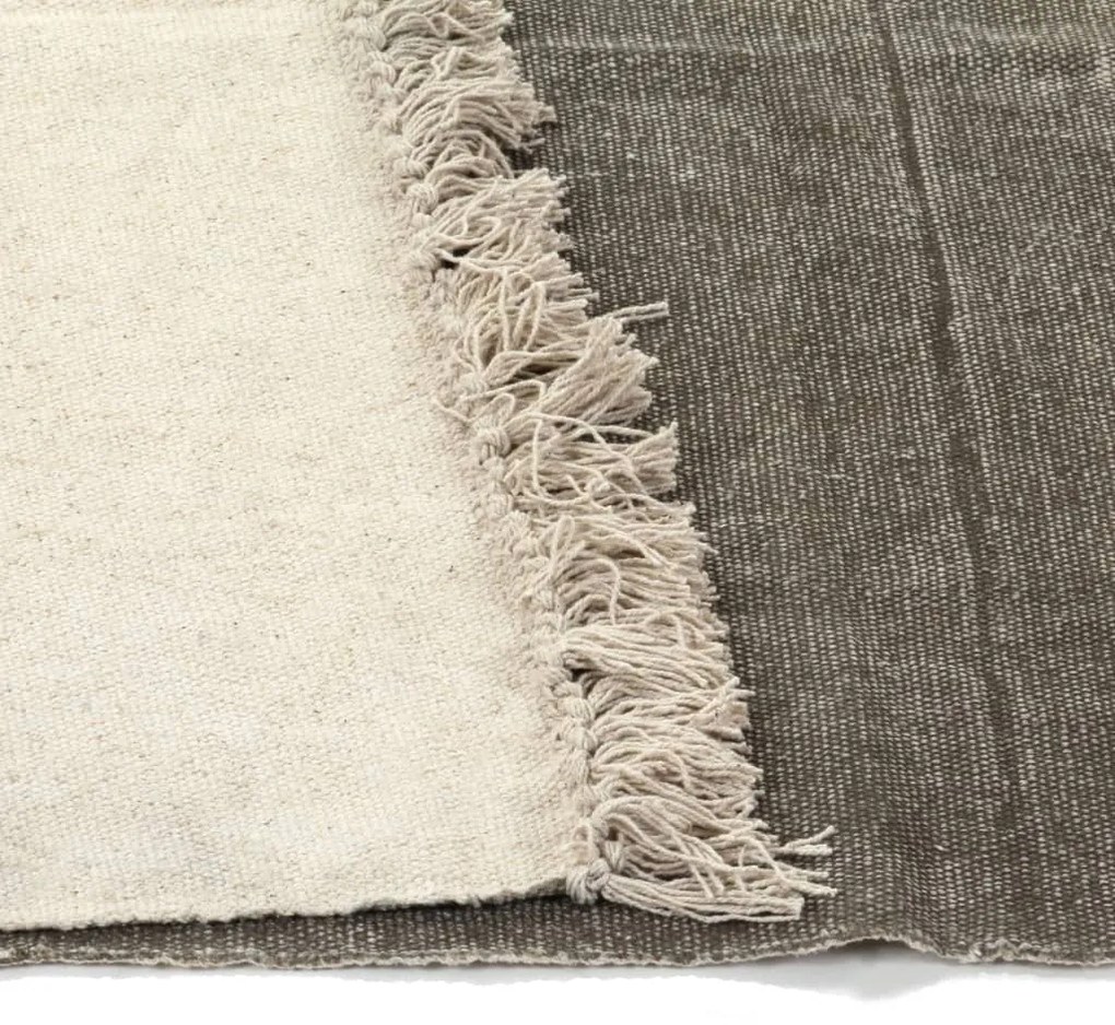 Covor Kilim, gri taupe, 200 x 290 cm, bumbac Gri taupe, 200 x 290 cm