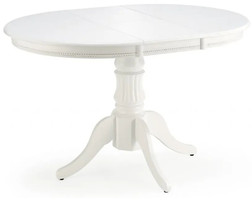Set masa extensibila William alba L90-124 cm + 4 scaune Verdi gri/alb