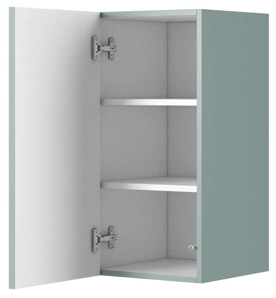 Rafturi suspendate pentru baie Nicole 70 cm - salvie MDF