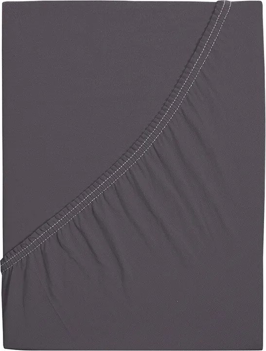 Cearșaf de pat jersey 4Home Ideal antracit, 140 x 200 cm