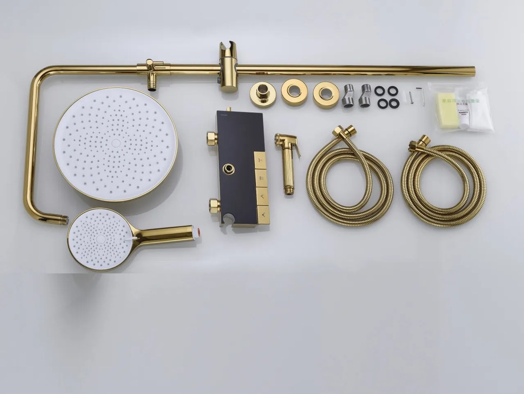 Coloana Dus ,Gold ,Afisaj Lcd Temperatura Apa ,Smack, LS