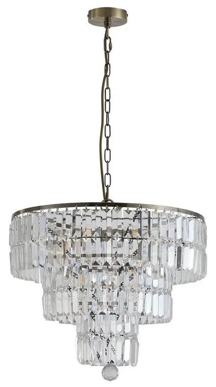 Searchlight 1375-5AB - Candelabru suspendat pe lanț EMPIRE 5xE14/60W/230V