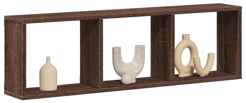 vidaXL Dulap de perete, stejar maro, 100x16x30 cm, lemn prelucrat