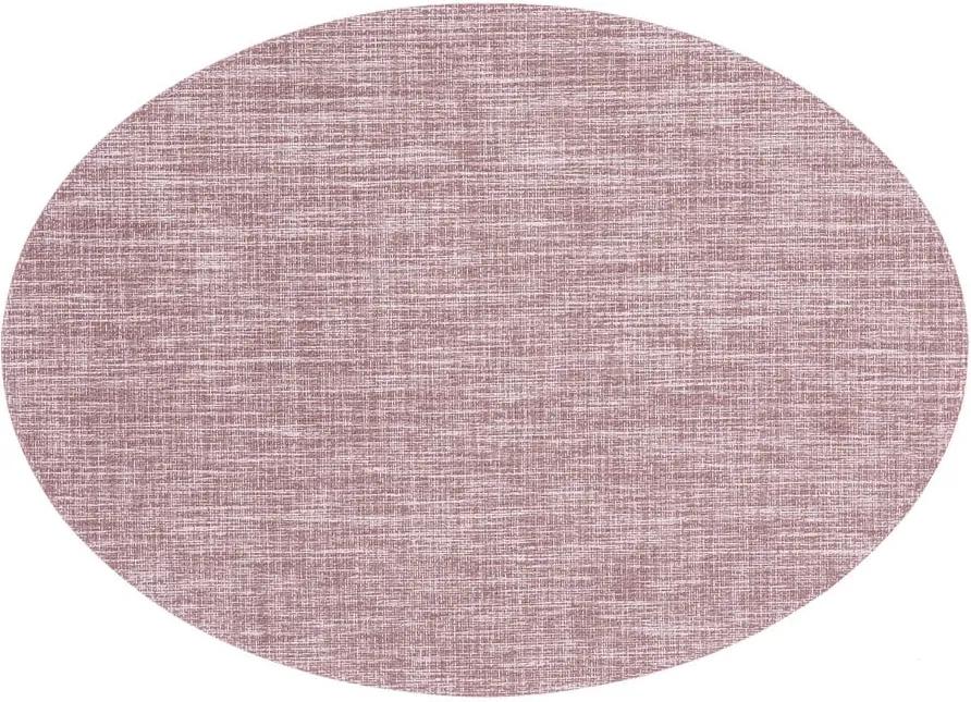 Suport pentru farfurie Tiseco Home Studio Oval, 46 x 33 cm, roz mov