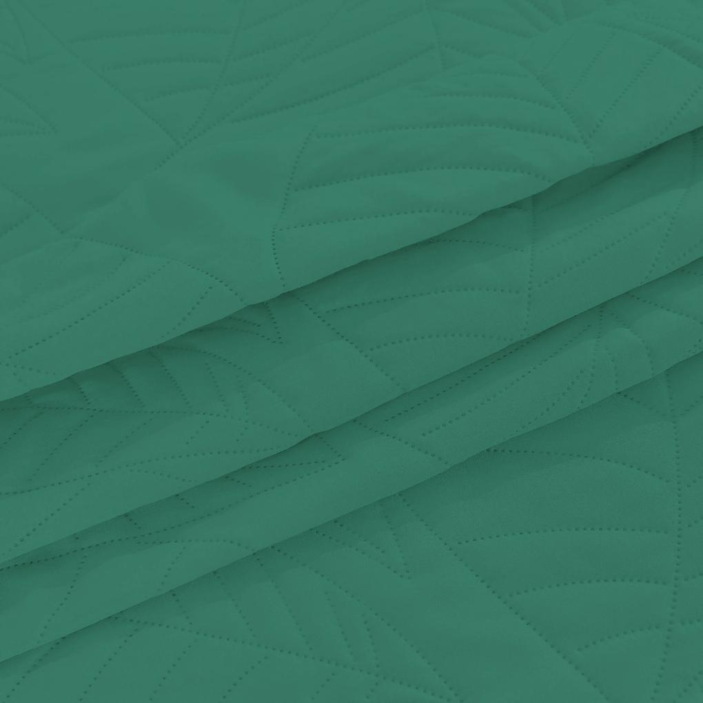 Cuvertura de pat verde cu model LEAVES Dimensiune: 220 x 240 cm