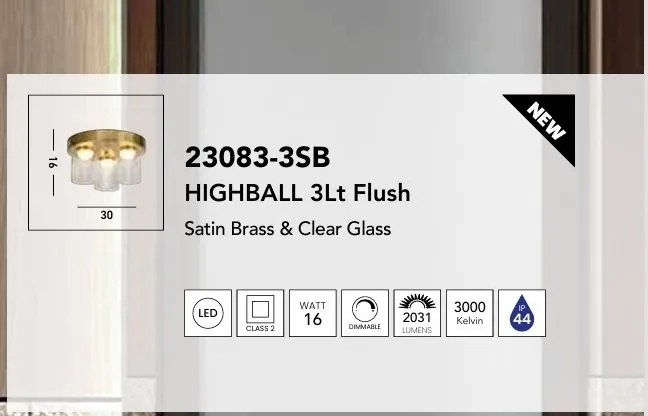 Plafoniera pentru baie IP44 Highball LED