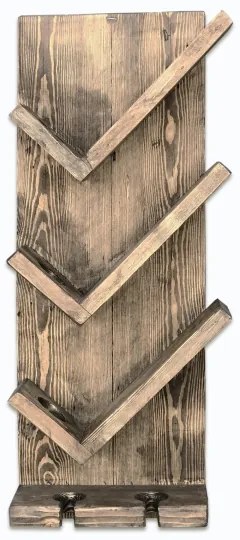 Suport de perete pentru vinuri 60x22 cm molid/pin