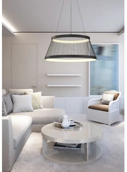 Lustră LED dimabilă Zuma Line MD3328-2M-3BT BALL LED/53W/230V 2700-6000K negru + telecomandă