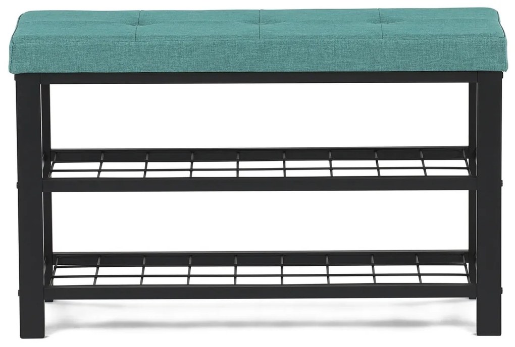 Raft pentru pantofi cu 2 rafturi, verde