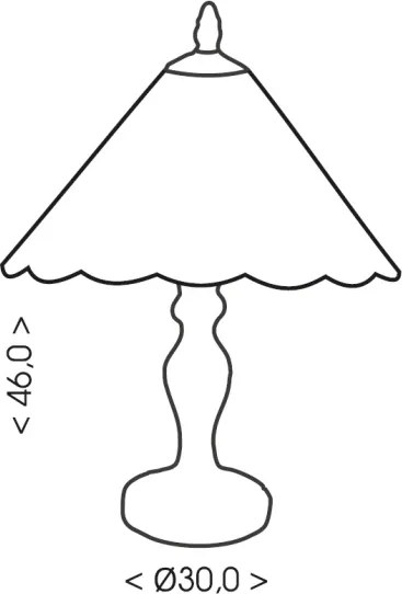 Brilagi - Lampă de masă Tiffany FOLIA din vitralii 1xE27/60W/230V