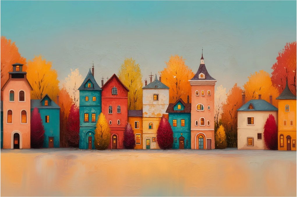 Tablou - Sat de toamnă (90x60 cm)