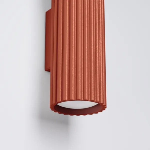 Brilagi - Aplică de perete CRESTO 2xGU10/10W/230V 20 cm roșie