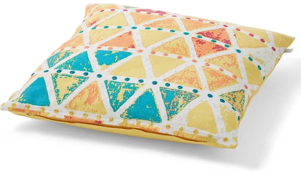 Husa decorativa pentru perna KARKIN YELLOW 45x45 cm, galben
