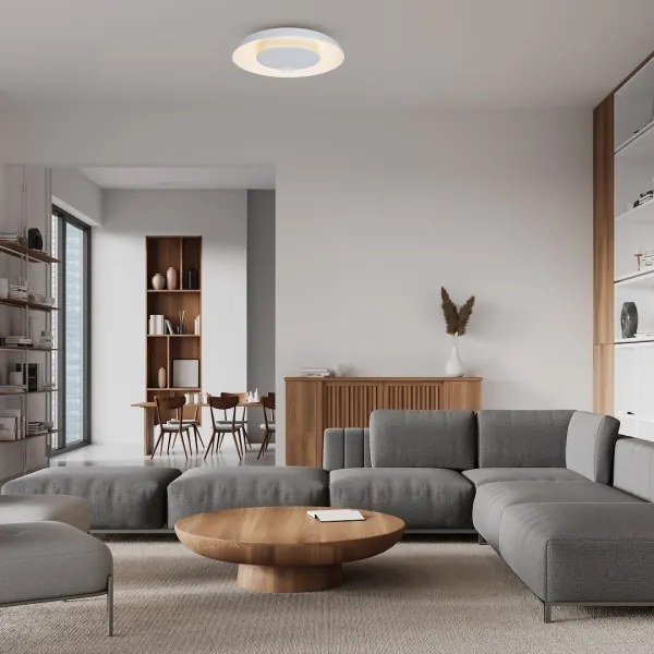 Plafonieră LED PIATTINO, 30W, 230V, 3000/4000/6000K, Ø 40 cm, albă