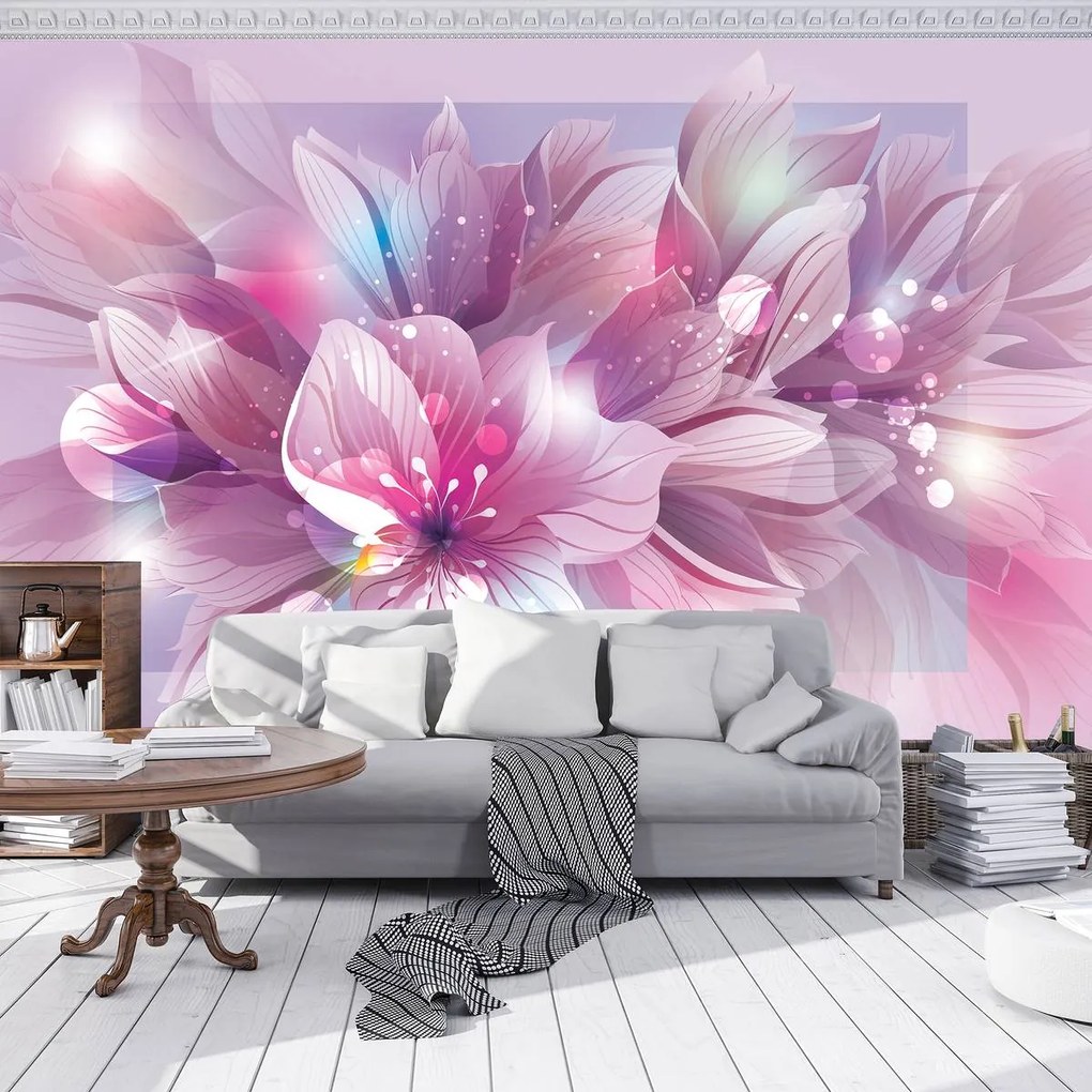 Fototapet - Arta florală - abstract (152,5x104 cm)