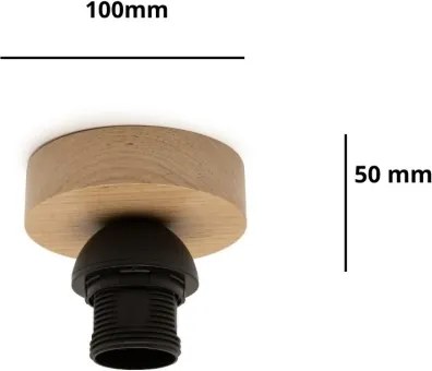 Brilagi - Lampă de tavan PARTY 1xE27/60W/230V Ø 10 cm stejar