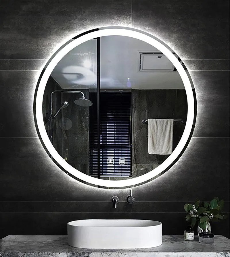 Oglindă Baie LED Premium cu Senzor Touch, Lumina Rece/Calda/Neutra, 90cm